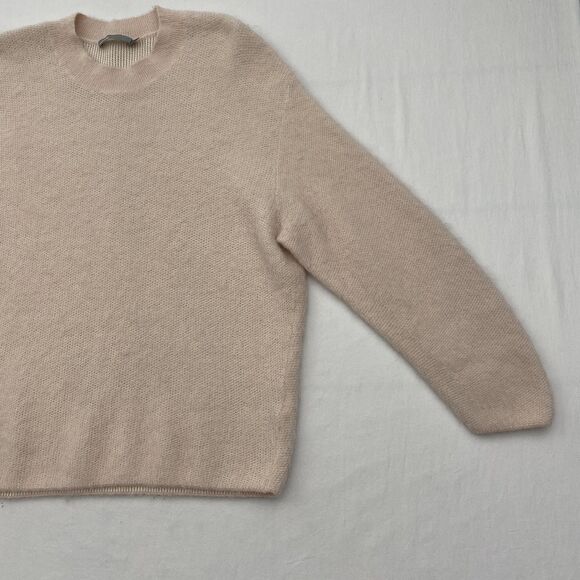 Vince Sweater Womens Small Blush Pink Alpaca Mohair Blend Soft Fuzzy Cozycore - Picture 3 of 10